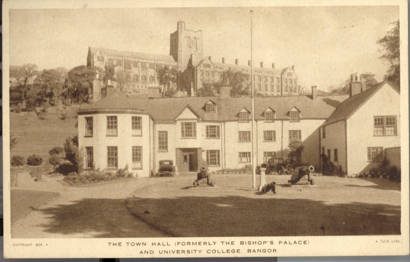 Bangor Bishop’s Palace, postcard. © Crown Copyright RCAHMW.