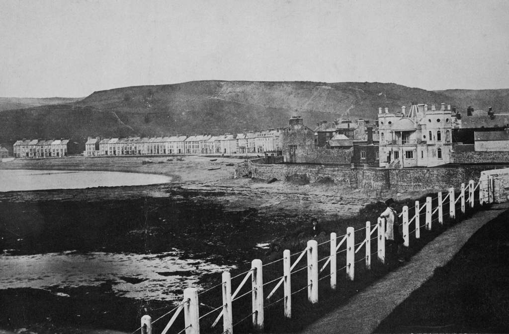 Aberystwyth promenade, 1850s. © Crown Copyright RCAHMW.
