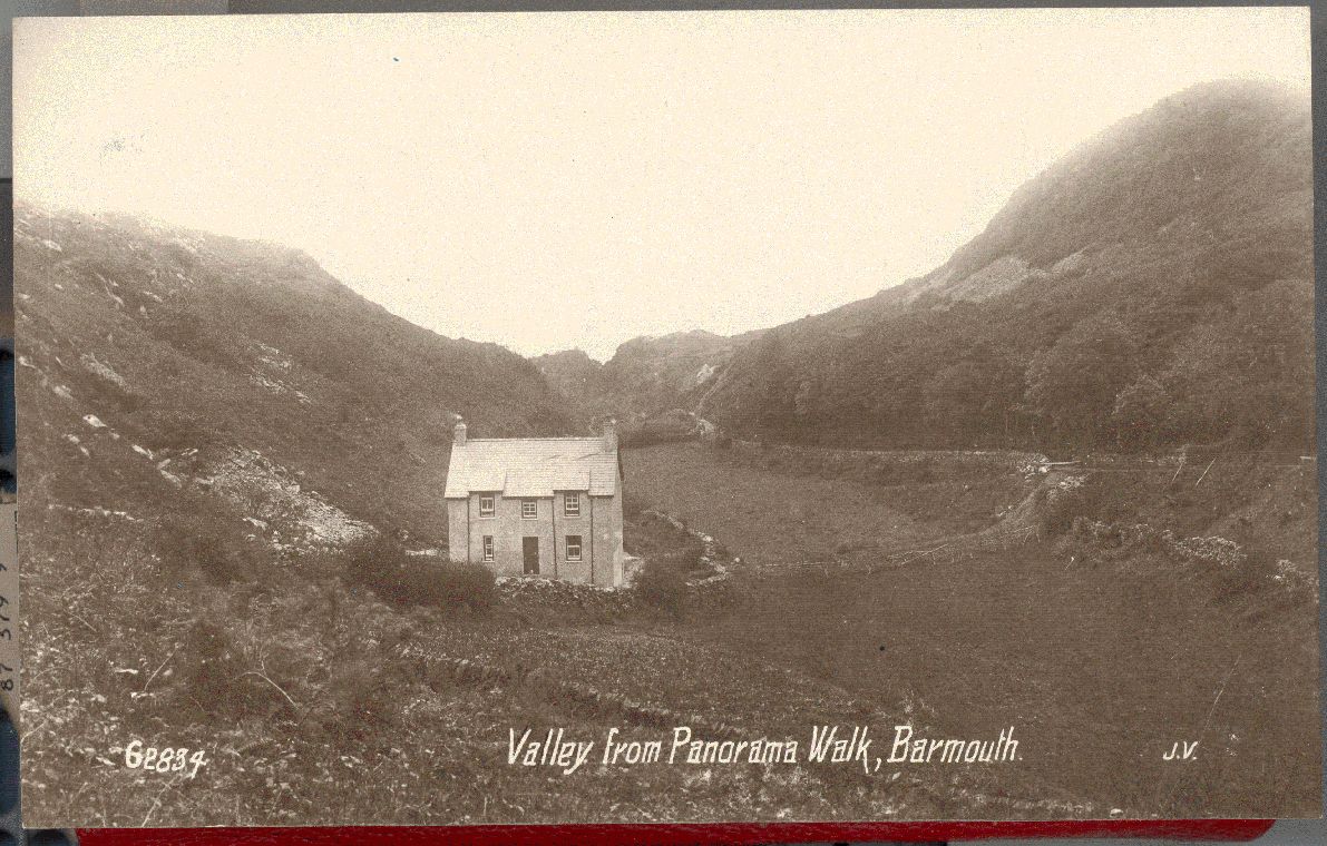 View from Panorama Walk, postcard. © Crown Copyright RCAHMW.