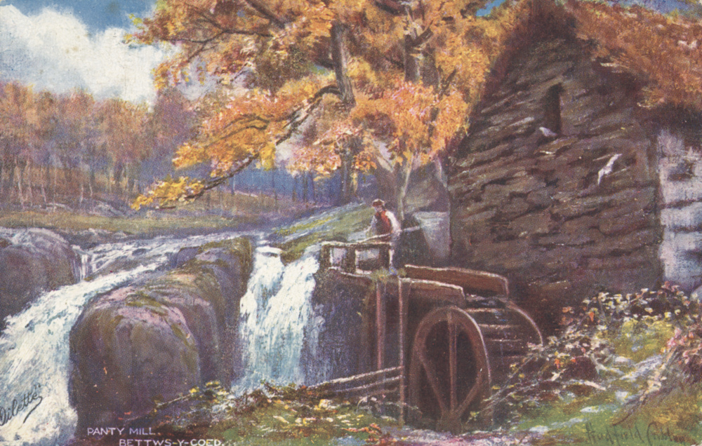 Pandy Mill, postcard. © Crown Copyright RCAHMW.