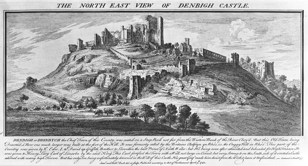 Denbigh, historical print. © Crown Copyright RCAHMW.