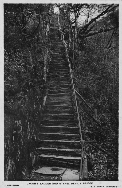 Jacob’s Ladder, postcard. © Crown Copyright RCAHMW.