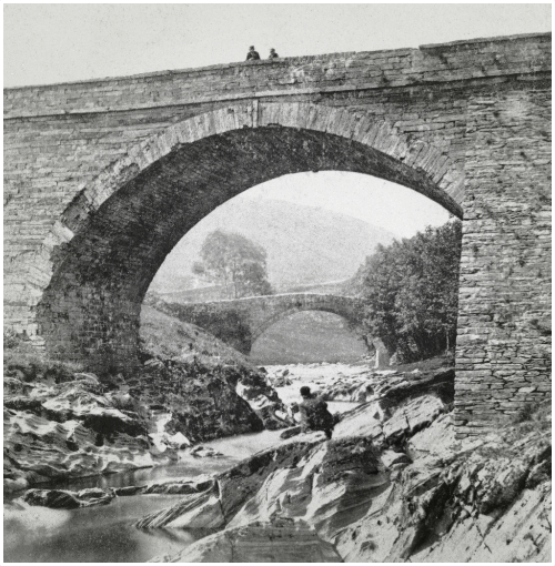 Animated stereoscopic photograph of Pont-erwyd. © Crown Copyright RCAHMW.
