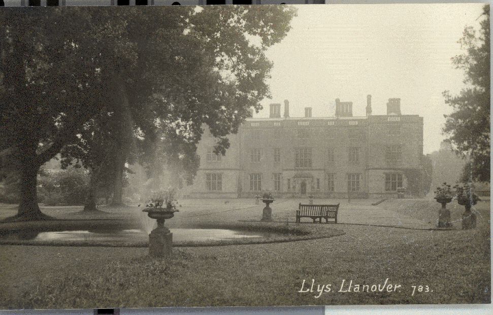 Llanover Hall, postcard. © Crown Copyright RCAHMW.