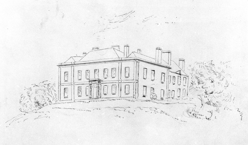 Dowlais House, historic drawing. © Crown Copyright RCAHMW.