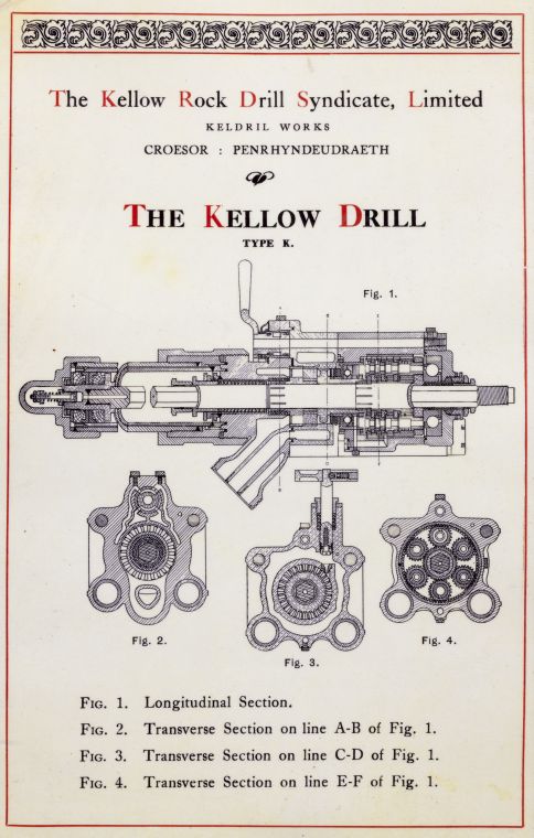 Illustration of a drill. © Crown Copyright RCAHMW.