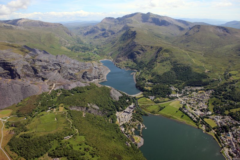 View of Snowdon from Llanberis. © Crown Copyright RCAHMW.