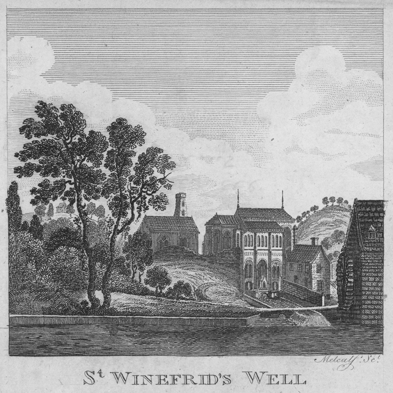 St Winefride’s Well, historic print. © Crown Copyright RCAHMW.